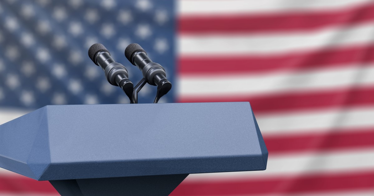 Debate podium