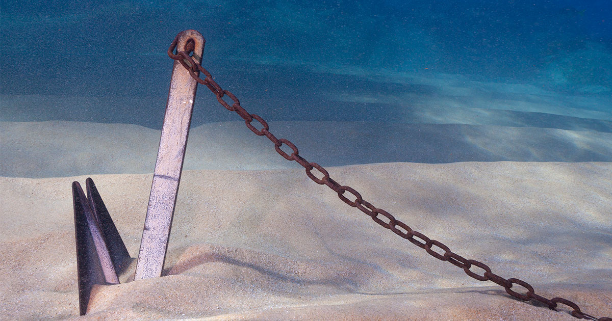 underwater anchor