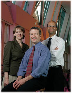 Attorney Rachel Schneider, State Bar Pro Bono Coordinator Jeff Brown, and Judge Richard Sankowitz