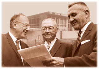 Charles Goldberg, Wisconsin Supreme Court Justice Grover Broadfoot, and Harold Lichtsin