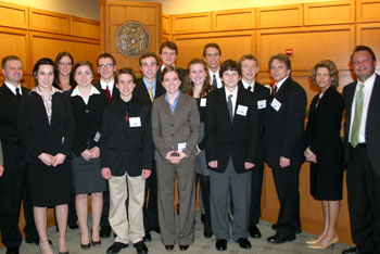 2010 Green Bay East High School mock trial team