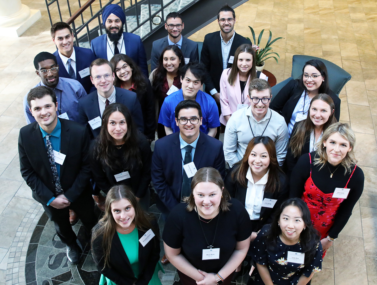 DCP Class of 2023 - a group of people smiling at the camera