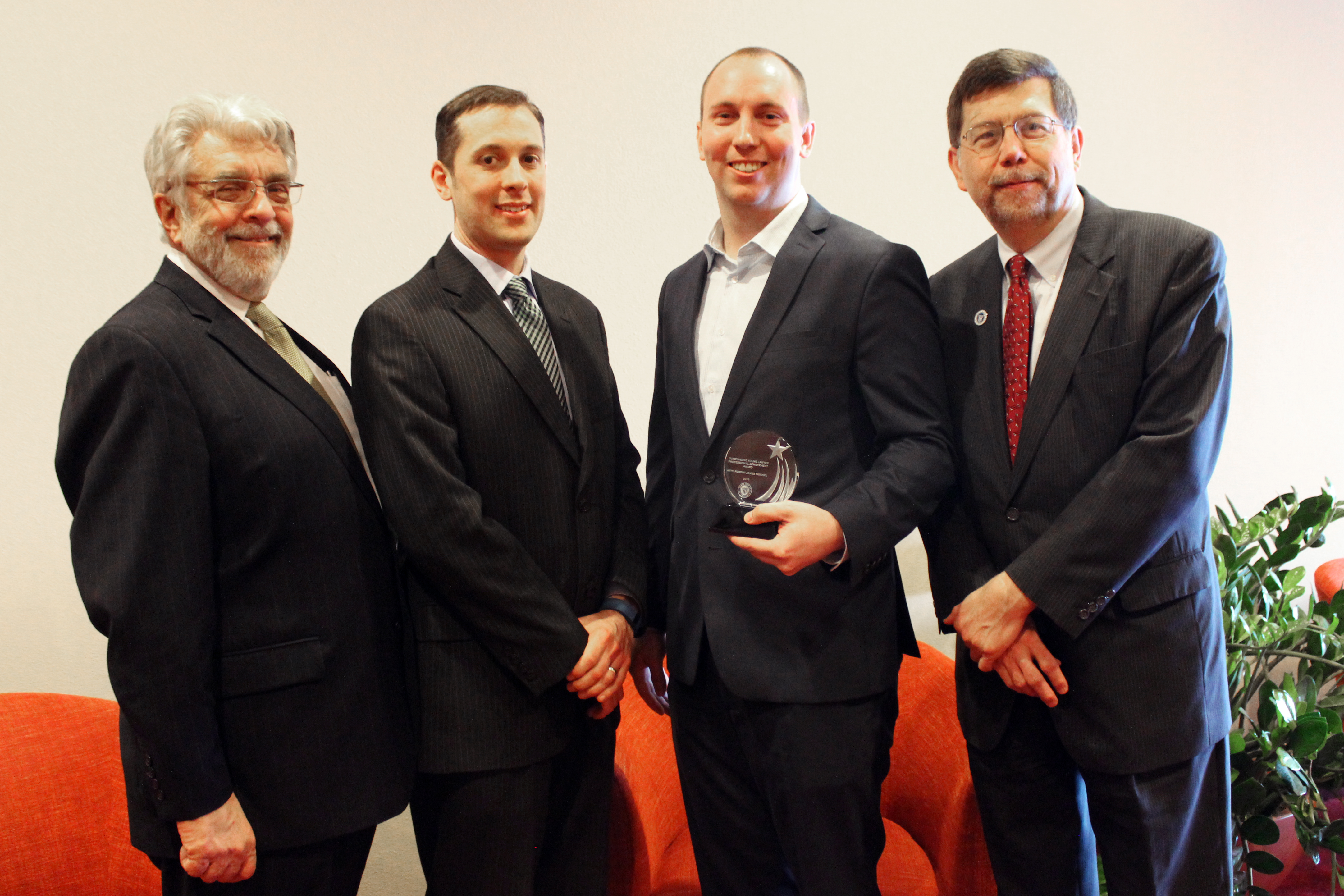Robert Mochel with Award