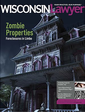 October 2015 Wisconsin Lawyer magazine cover